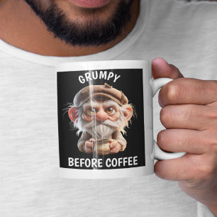 Caneca De Café Grande Grumpy Antes Do Café