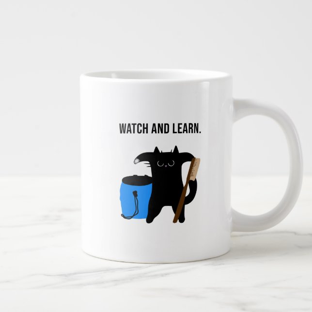 Caneca De Café Grande Grumpy Cat Teaches Climbing Collection (Direita)