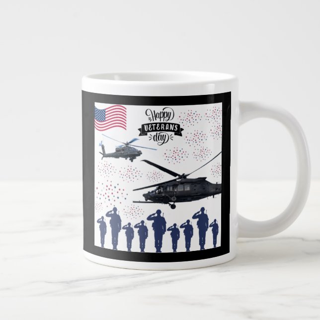 Caneca De Café Grande Guardiões da Liberdade preto (Direita)