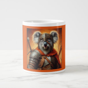 Caneca De Café Grande Guerreiro Koala Fantasy
