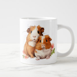 Caneca De Café Grande Guiné Pig Buddies