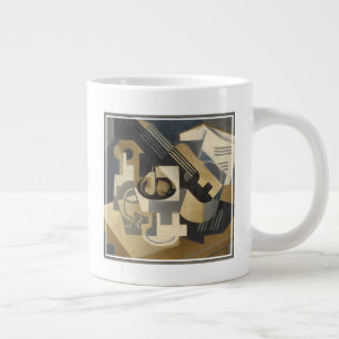 Caneca De Café Grande Guitarra e Fruta Bowl em uma Mesa, 1918