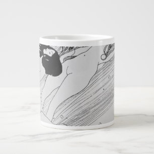 Caneca De Café Grande Gustav Klimt - O Sangue Dos Peixes