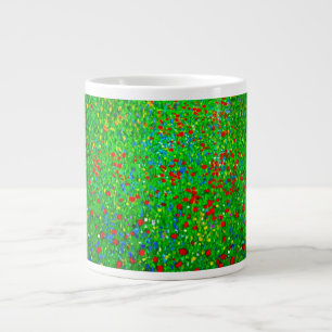 Caneca De Café Grande Gustav Klimt Poppy Field