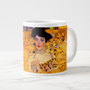 Caneca De Café Grande Gustav Klimt Retrato de Adele Bloch Bauer