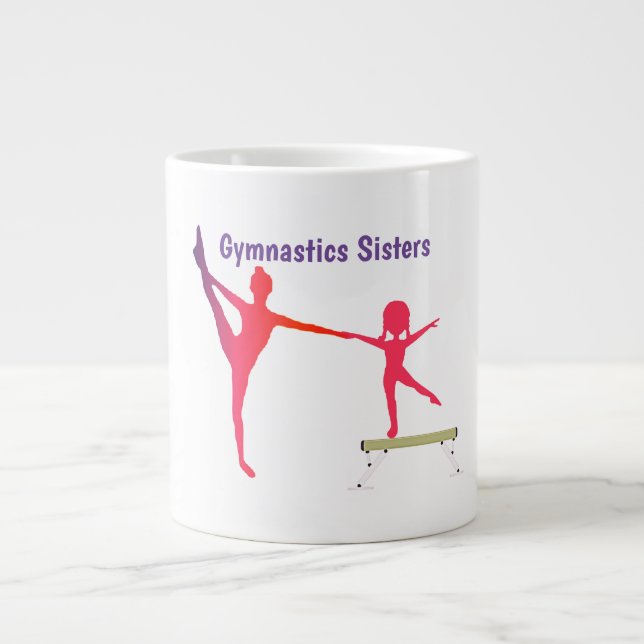 Caneca De Café Grande Gymnastics Sisters Specialty Mug (Frente)