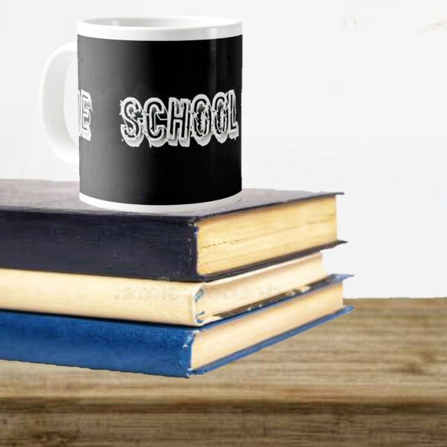 Caneca De Café Grande H. Metal translúcido-Wht (Pack up your favorite mug, in time for college, this year!)