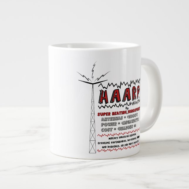 Caneca De Café Grande HAARP superaquecendo a ionosfera (Frente Esquerda)