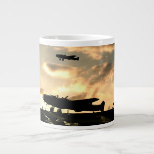 Caneca De Café Grande Hadley Page Halifax Bomber Em Casa Segura.