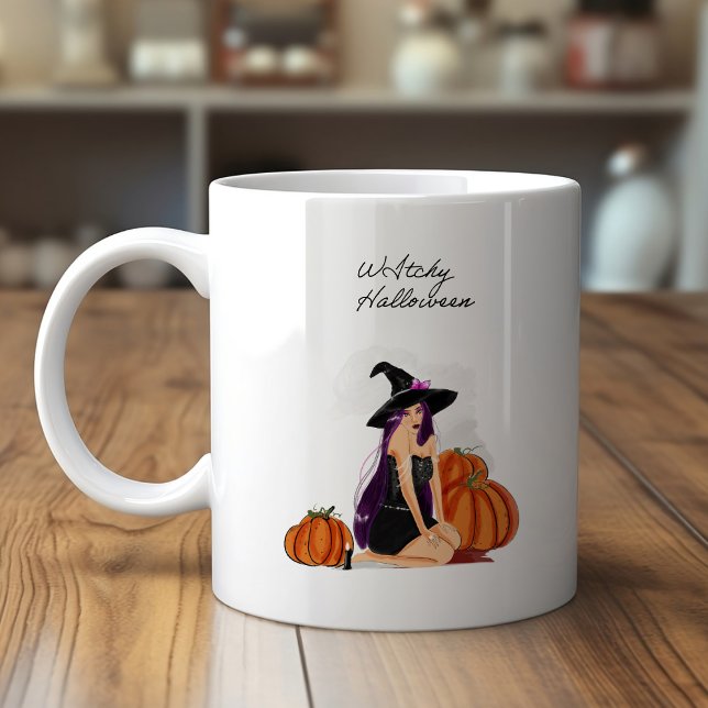 Caneca De Café Grande Halloween (Criador carregado)