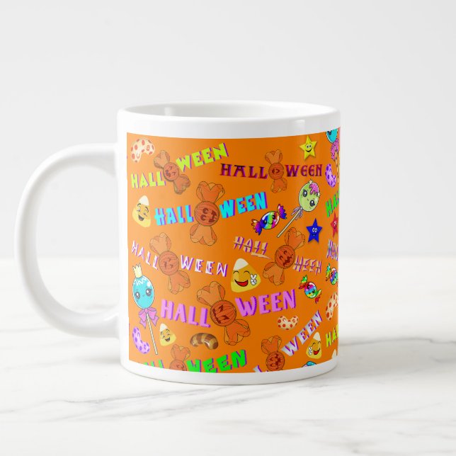 Caneca De Café Grande Halloween (Esquerda)