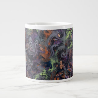 Caneca De Café Grande Halloween Abstrato
