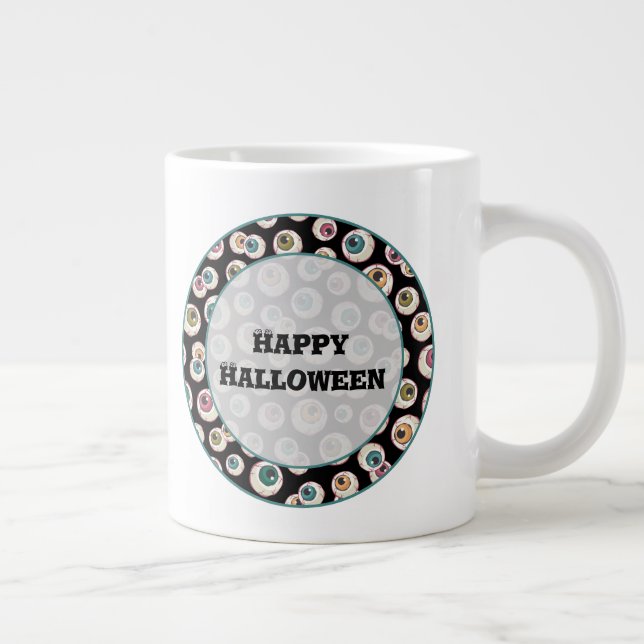 Caneca De Café Grande Halloween Eyebolas (Direita)