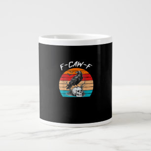 Caneca De Café Grande Halloween F-Caw-F Pássaro F-Caw-F Corvo Mulheres H
