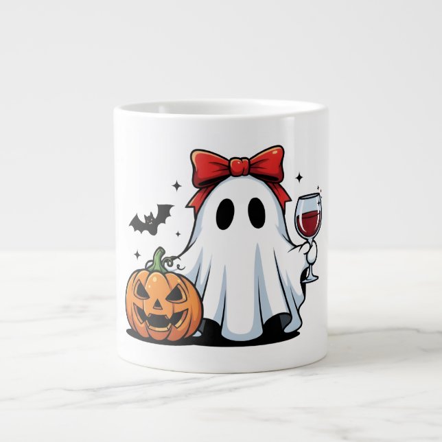Caneca De Café Grande Halloween Ghost Mug (Frente)