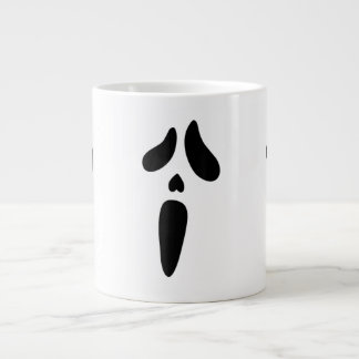 Caneca De Café Grande Halloween Ghost Scary Face Holiday