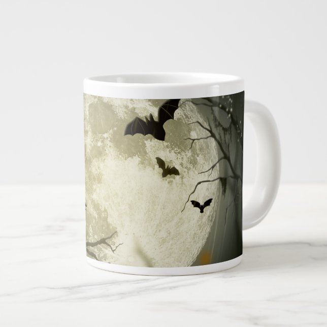 Caneca De Café Grande Halloween Moon (Frente Esquerda)