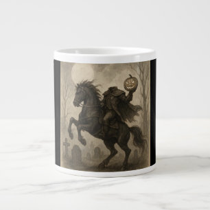Caneca De Café Grande Halloween/Outono de Cavaleiro Sem Cabeça Vintage/G