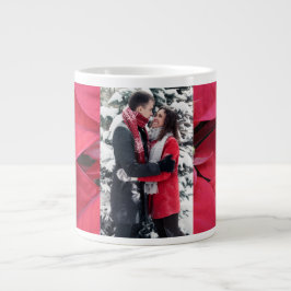 Caneca De Café Grande Happy Couple Jumbo Poinsettia Mug