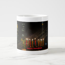 Caneca De Café Grande Happy Hanukkah