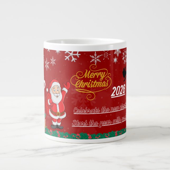 Caneca De Café Grande Happy New Year Celebration Mug (Frente)