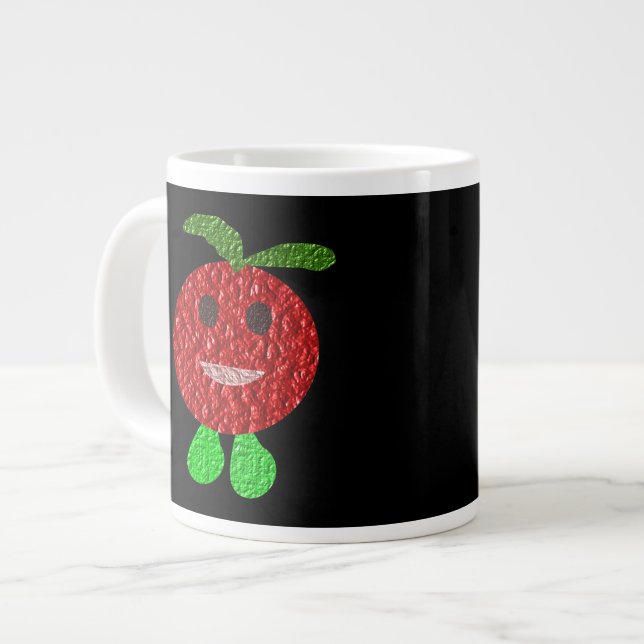 Caneca De Café Grande Happy Tomato Mug (Frente Esquerda)