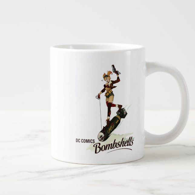 Caneca De Café Grande Harley Quinn Bombshell Pinup (Direita)