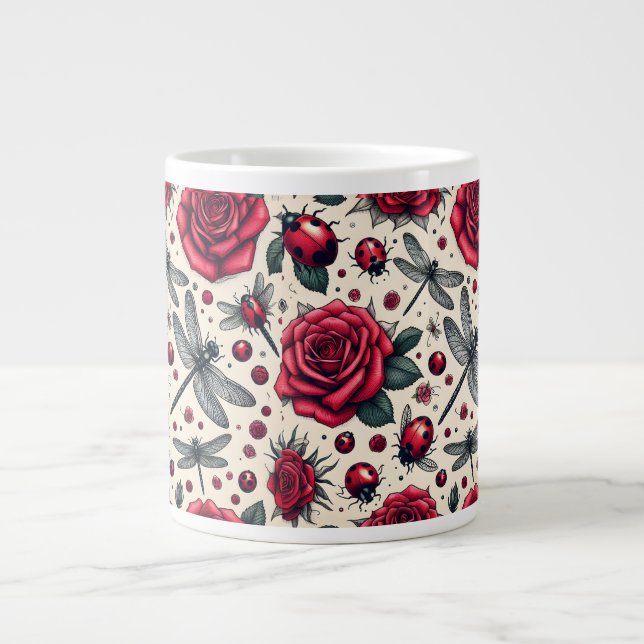 Caneca De Café Grande Harmonia da Natureza" (Frente)