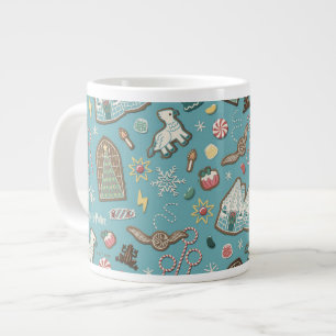 Caneca De Café Grande HARRY POTTER™ HOGWARTS™ Natal Cookie Patterno