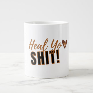Caneca De Café Grande Heal Yo Sh...