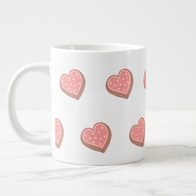 Caneca De Café Grande Heart-shaped cookies (Esquerda)