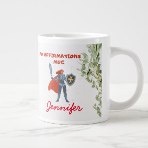 Caneca De Café Grande Hebraico 13:6 Afirmação em negrito Sem Medo Person