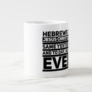 Caneca De Café Grande Hebraico, 13:8 Jumbo Mug