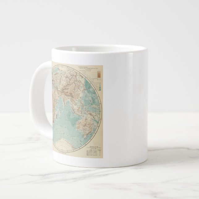 Caneca De Café Grande Hemisfério Leste 3 (Frente Esquerda)