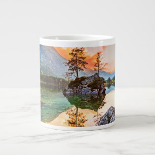 Caneca De Café Grande Hintersee Lake, Baviera, Alemanha