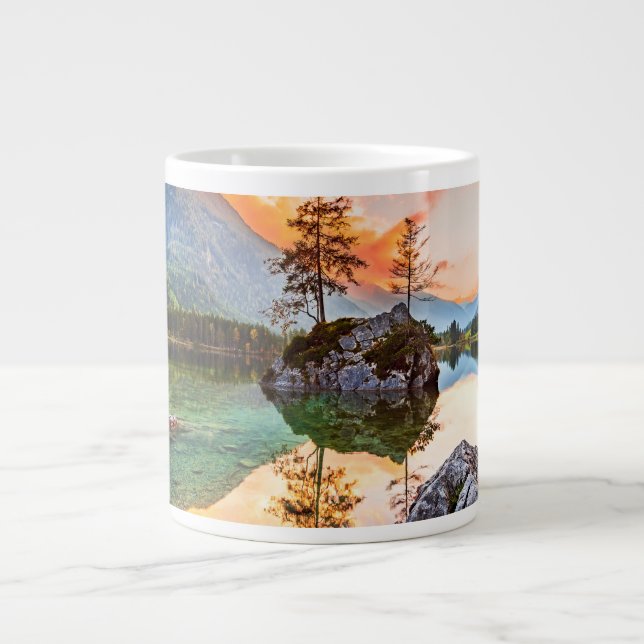 Caneca De Café Grande Hintersee Lake, Baviera, Alemanha (Frente)