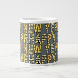 Caneca De Café Grande HNY Yellow-Gld 