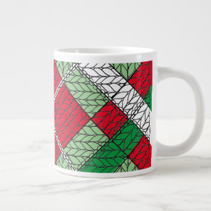 Caneca De Café Grande HOLIDAY ARGYLE KNIT Big Mug