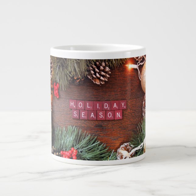 Caneca De Café Grande Holiday Day (Frente)