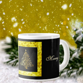 Caneca De Café Grande Holiday Gilt