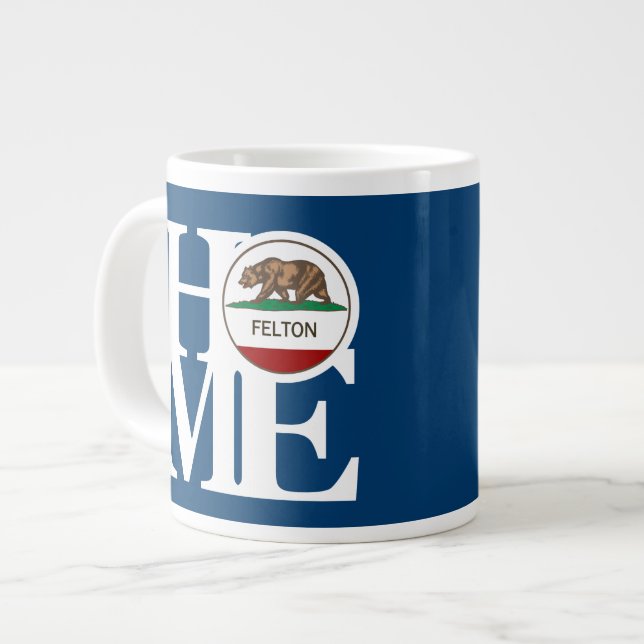 Caneca De Café Grande HOME Felton 20oz Blue (Frente Esquerda)