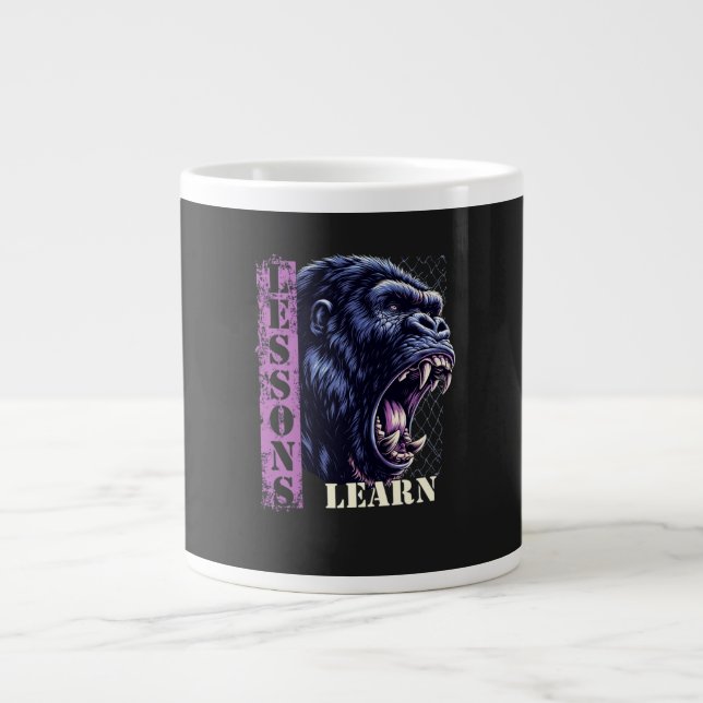 Caneca De Café Grande Home/Kitchen Angry Gorilla Specialty Mug (Frente)