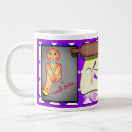 Caneca De Café Grande Homem de Gingerpão engraçado personalizado
