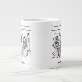 Caneca De Café Grande Homem mama seu peixe tropical - Cartografia engraç