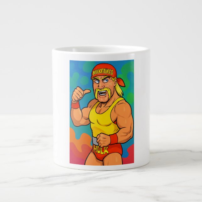 Caneca De Café Grande Homenagem ao Hulk Hogan (Frente)