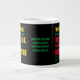 Caneca De Café Grande HOMENS DA Saúde Mental QUE FALAM A barreira da saú