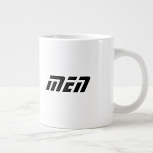 Caneca De Café Grande Homens negros - Nome Impresso Jumbo Specialty Cup