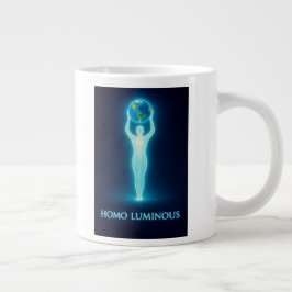 Caneca De Café Grande Homo Luminous The Light Bringer Morning Mug Jumbo