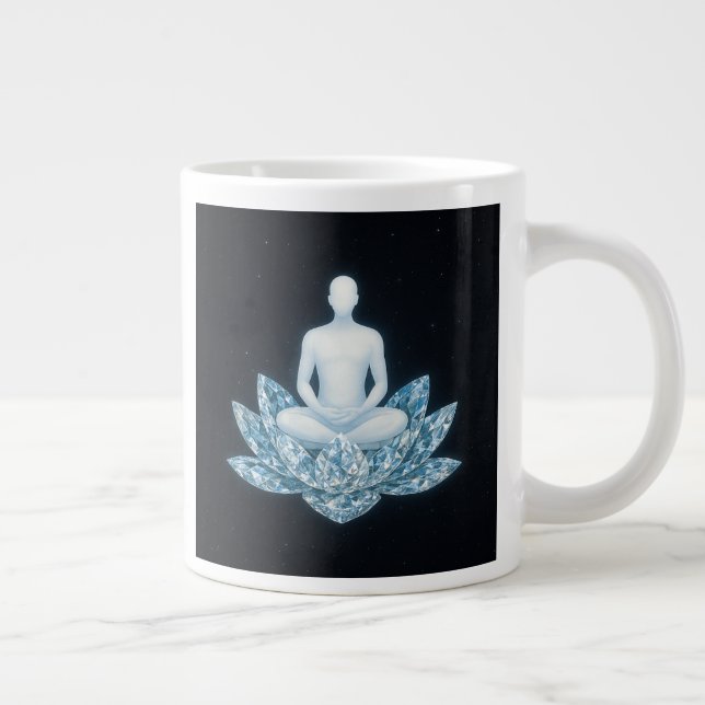 Caneca De Café Grande Homo Luminous The Next Human Evolution Jumbo Mug (Direita)