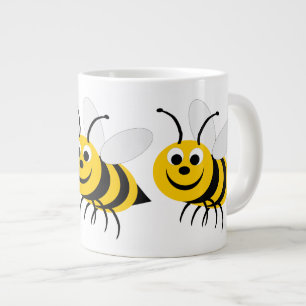 Caneca De Café Grande Honey Bee Design